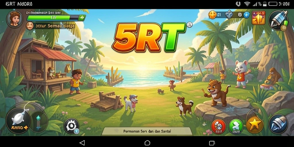 Tangkapan layar menunjukkan aksi seru dalam gameplay 5RT.