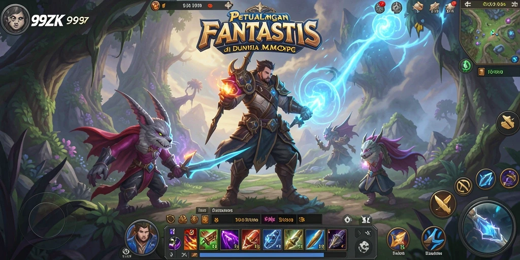 Screenshot gameplay 99ZK menampilkan pertempuran seru dan grafik menawan.