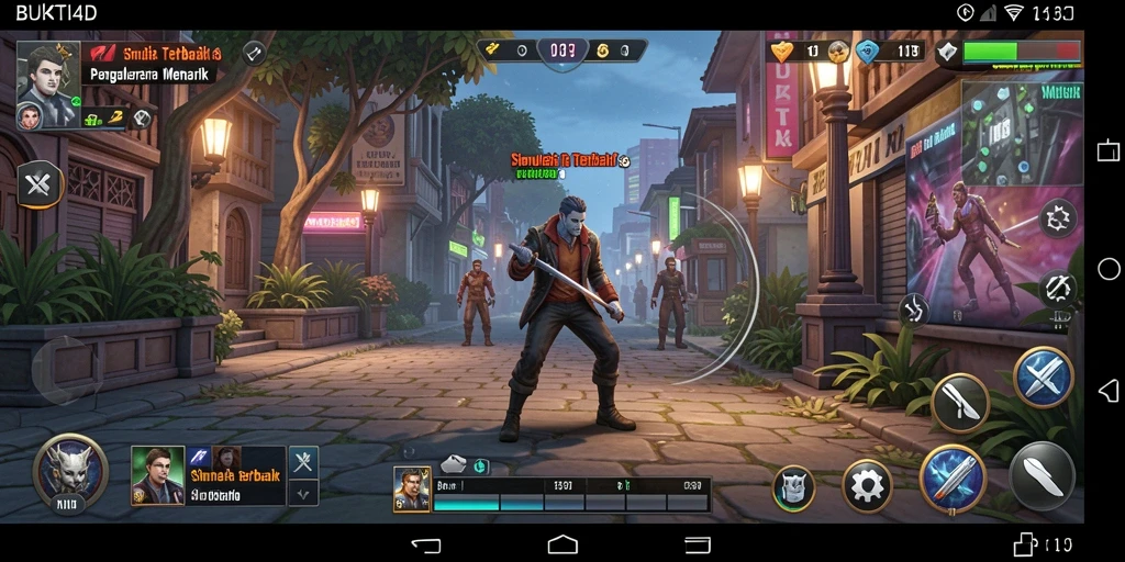 Tampilan gameplay utama BUKTI4D yang menggambarkan keseruan simulasi.