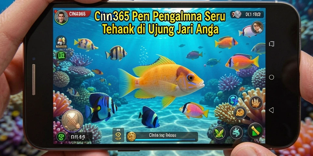 Tampilan gameplay CINA365 yang seru saat menembak ikan.