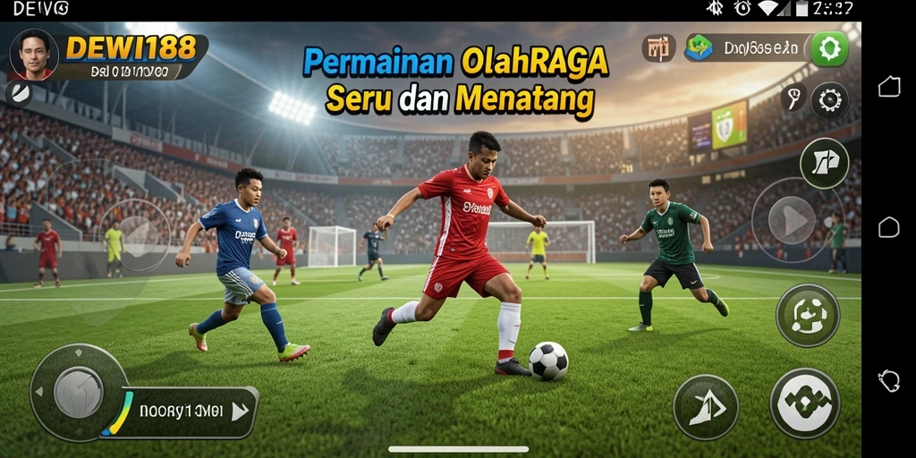 Screenshot utama DEWI188 menampilkan aksi seru olahraga yang menarik.