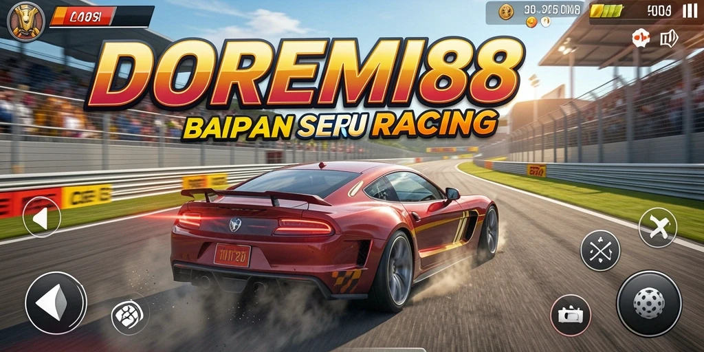 Tampilan gameplay Racing yang mendebarkan di DOREMI88.