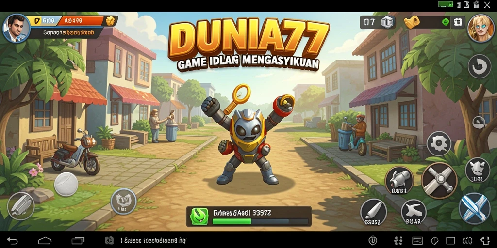 Tampilan menawan dari gameplay DUNIA77 yang seru.