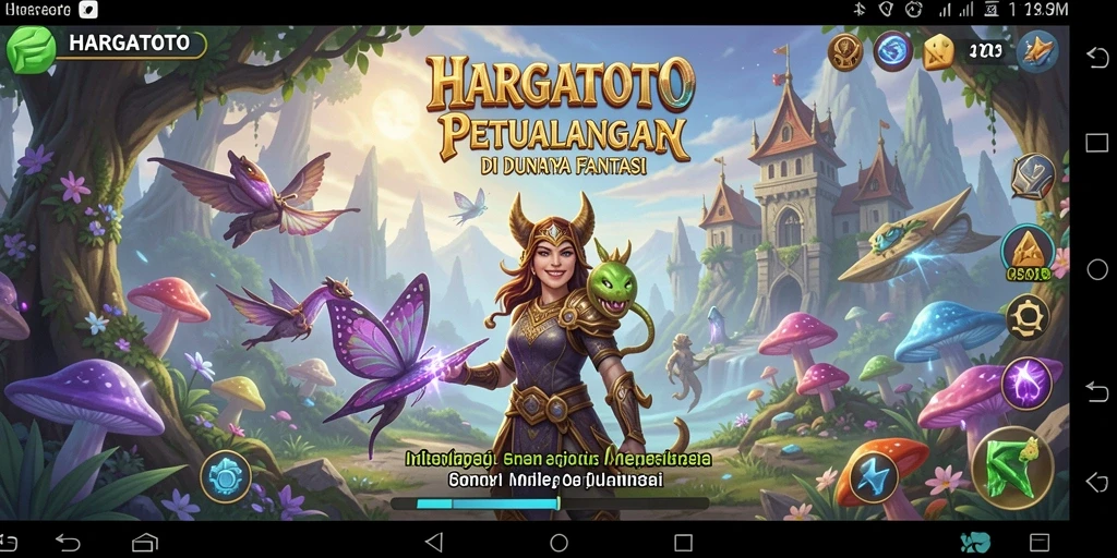 Screenshot utama gameplay HARGATOTO yang menunjukkan aksi petualangan seru.