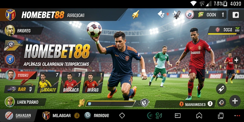 Tampilan utama HOMEBET88 dengan berbagai pilihan taruhan olahraga.