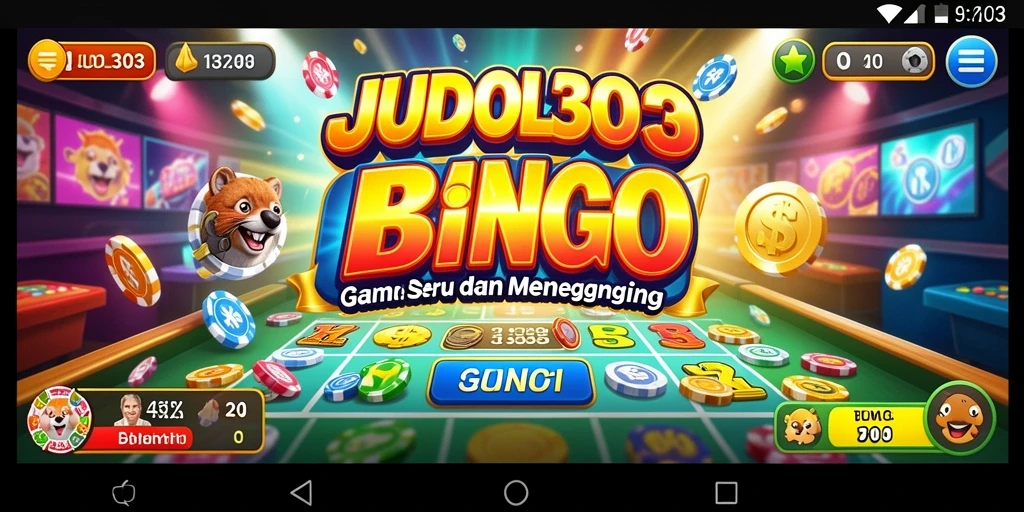 Tampilan gameplay seru dalam permainan Bingo JUDOL303.