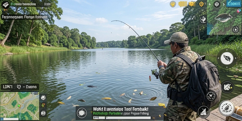 Tangkapan ikonik dalam gameplay Fishing LDN11 dengan grafis memukau.