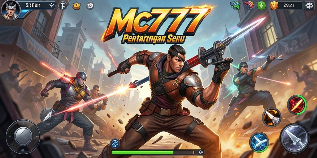 Screenshot MC777 menampilkan aksi pertarungan seru dan grafis yang mengesankan.