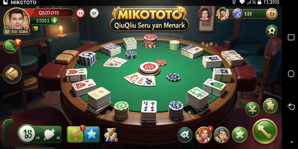 Tampilan gameplay QiuQiu yang menegangkan di MIKOTOTO.