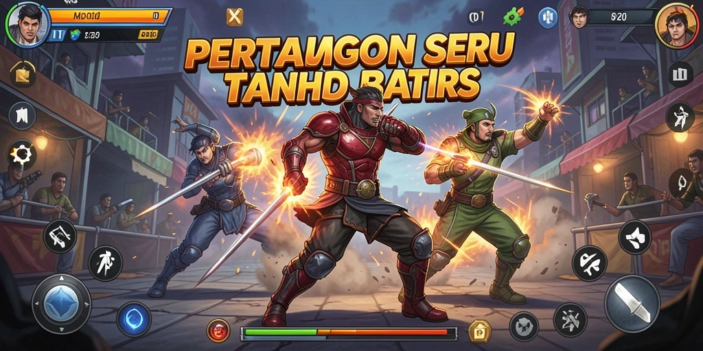Gameplay MPO08 yang mendebarkan dengan pertarungan karakter yang unik.