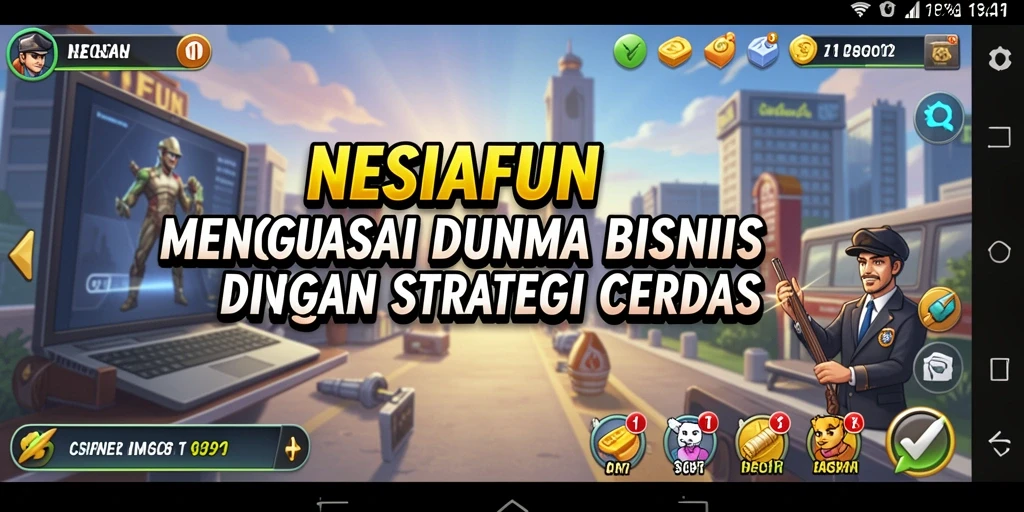 Gameplay seru di NESIAFUN menunjukkan pengelolaan bisnis yang dinamis.